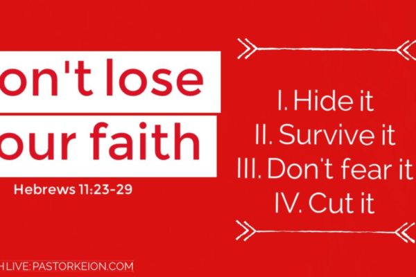 Don't Lose Your Faith